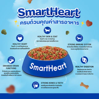 สมาร์ทฮาร์ท อาหารสุนัข สุนัขโต รสสเต็กเนื้อ 9กก. | SmartHeart Adult Beef Steak 9kg
