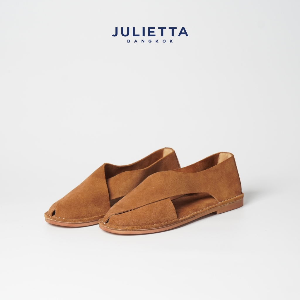 JULIETTA - FONTE Suede Sandal : Tan (Unlined)