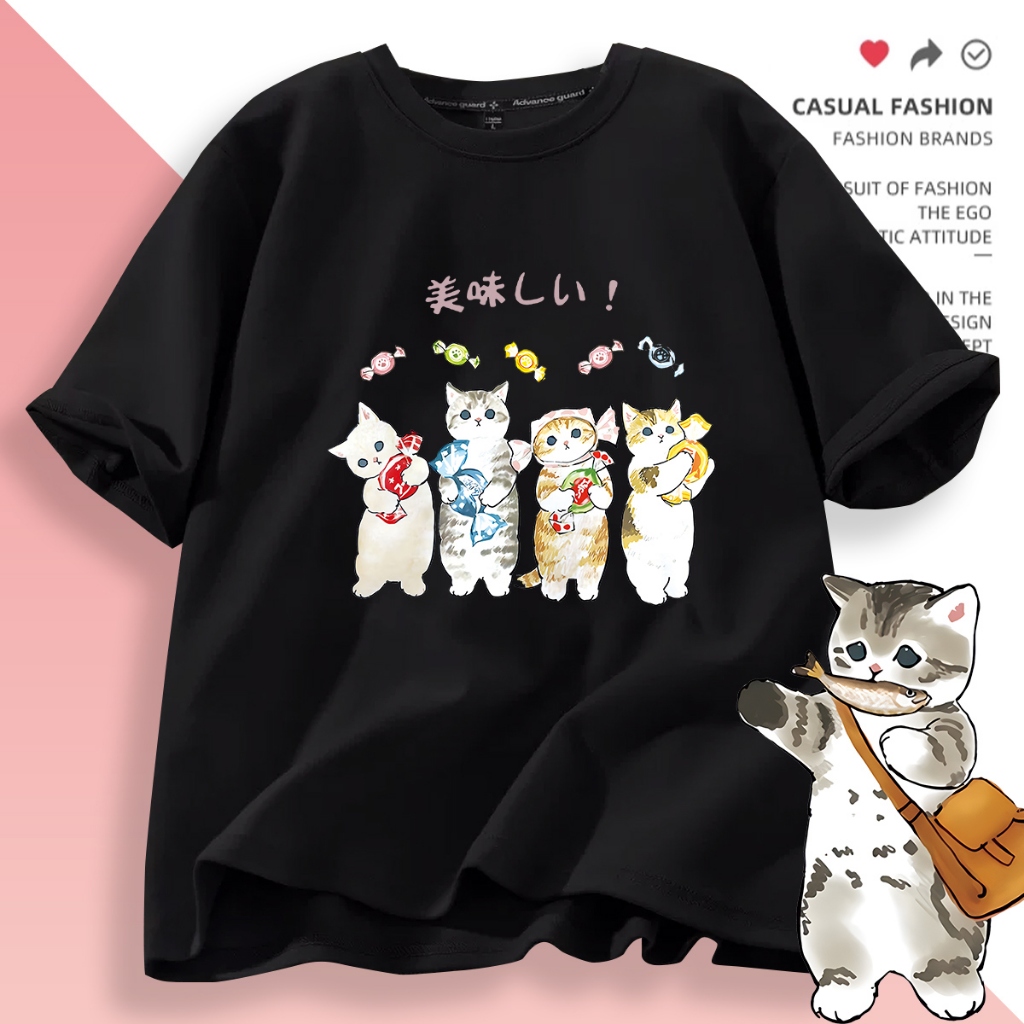 D553(พร้อมส่ง）เสื้อยืดแขนสั้ง สำหรับชายและหญิง.ลายแฟชั่งนานาชาติ ใส่เทียวออกกำลังกายได้