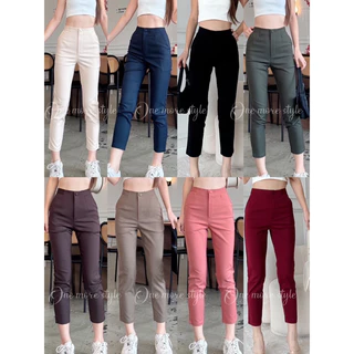 🎀new collection 🎀กางเกงทำงานขา8ส่วนผ้าดับเบิ้ลพร้อมส่ง🛍️