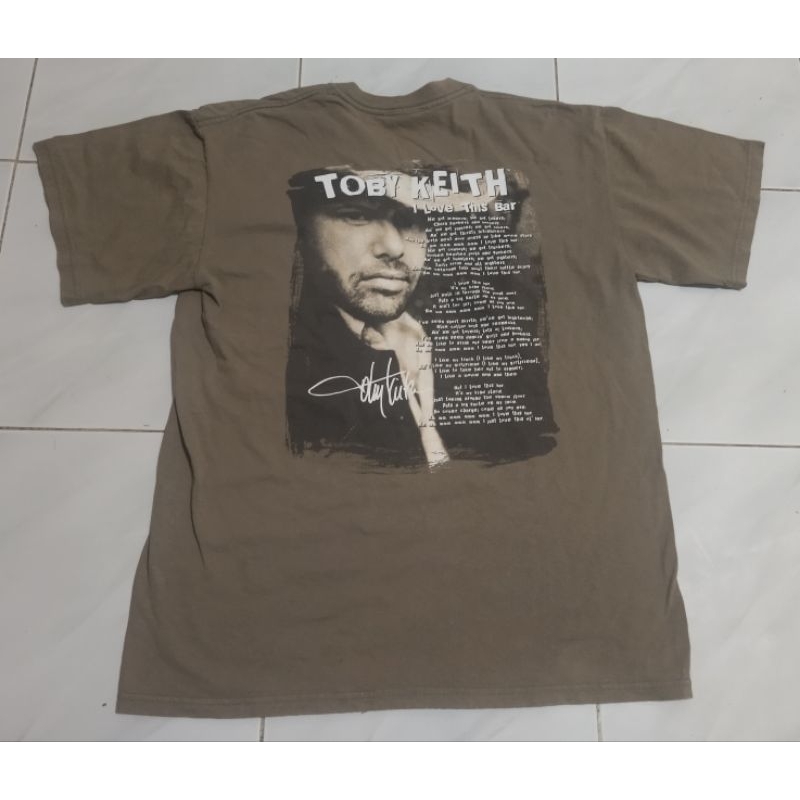 เสื้อยืด เสื้อวง TOBY KEITH ไซส์M อก38 ยาว26 งานสวย สภาพดีค่ะ