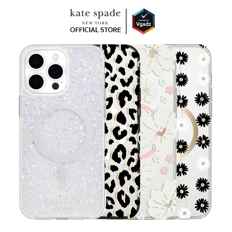 [Set พิเศษ] Kate Spade New York เคสสำหรับ iPhone 15 / 15 Pro / 15 Pro Max รุ่น Protective Case with 