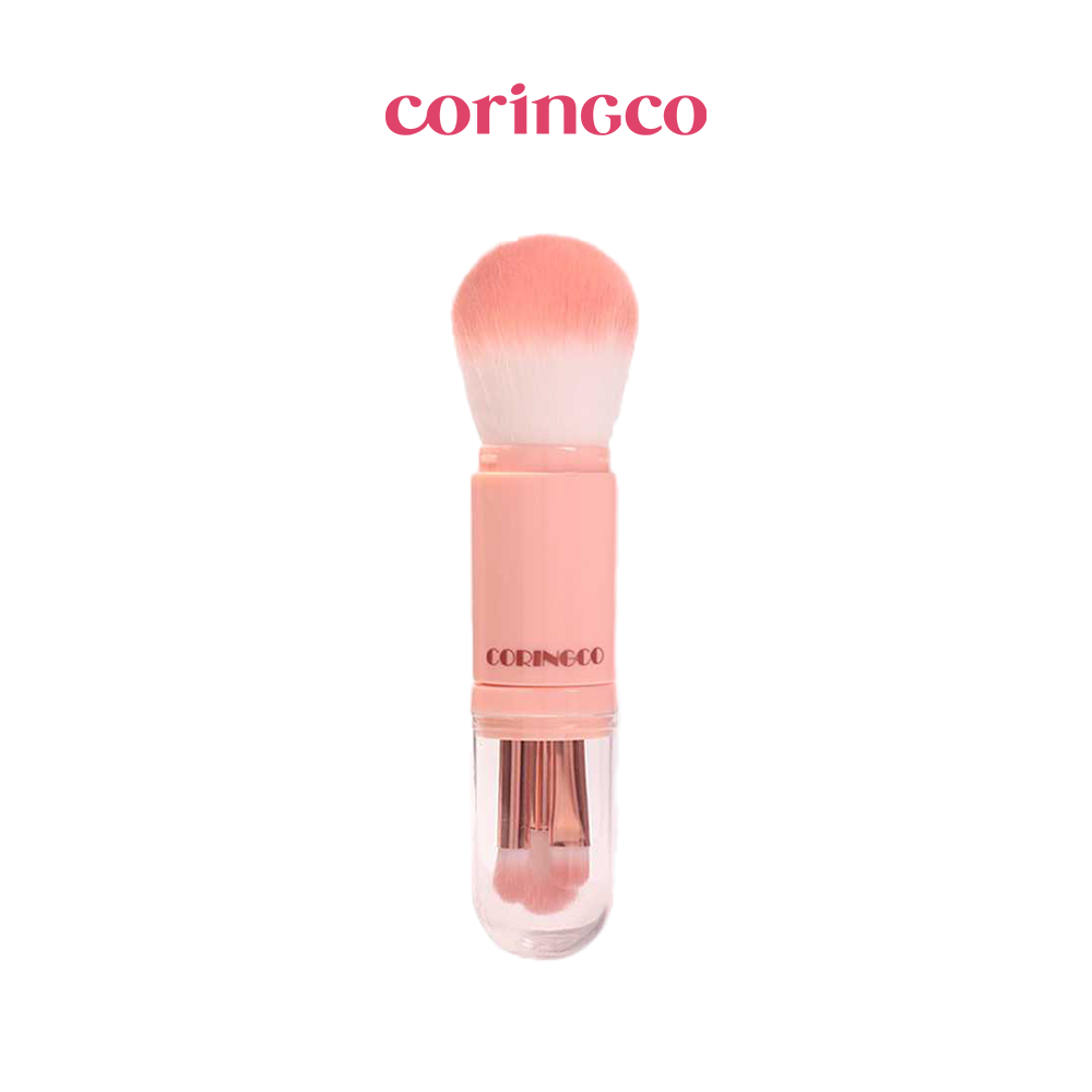 Cotton Candy Capsule Brush Set 4 pcs ชุดแปรงแต่งหน้า แบบพกพา 4หัวสุดคุ้ม ครบ จบ ในอันเดียว