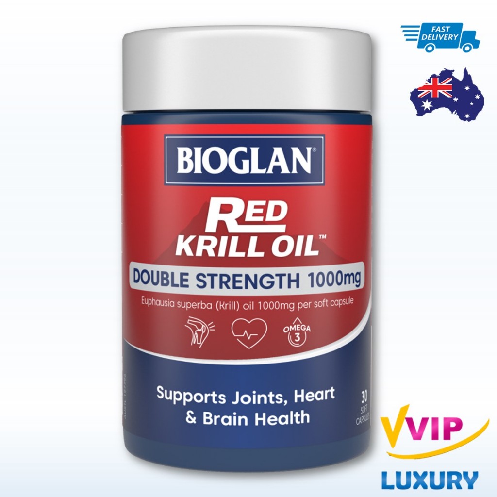 Bioglan Red Krill Oil 1000mg 60 Capsules exp08/2026