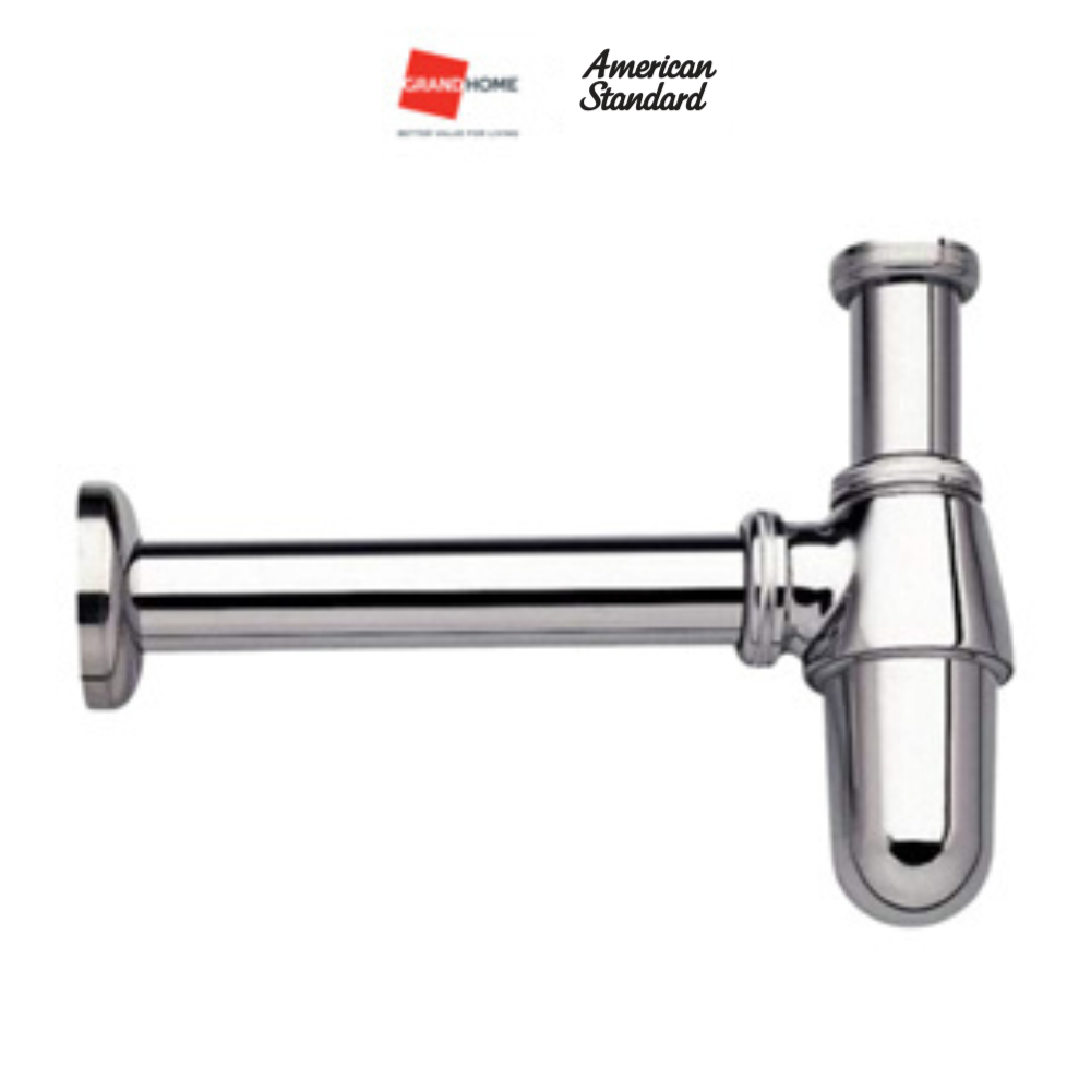 ท่อน้ำทิ้งทรงกระปุก ท่อน้ำทิ้งอ่างล้างหน้า AMERICAN STANDARD รุ่น A-8102-N ชุบโครเมี่ยม