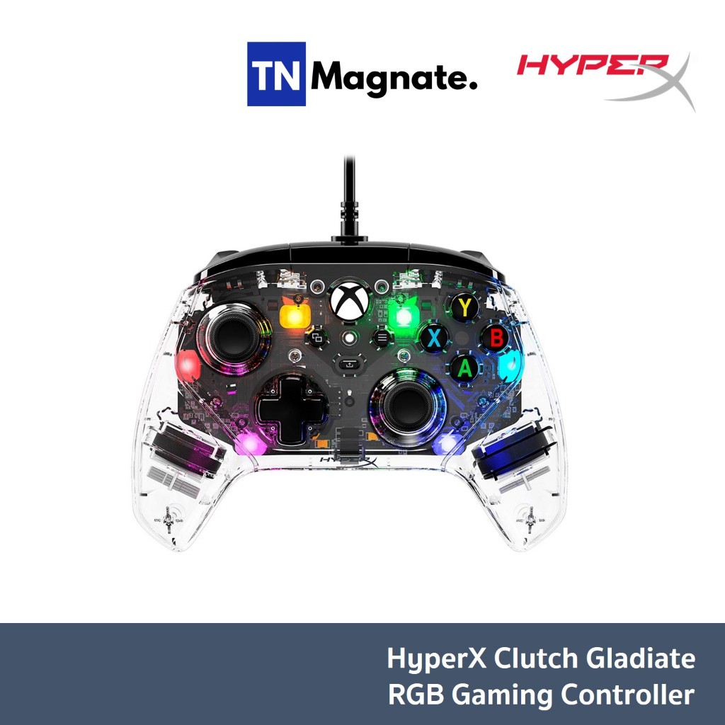 [คอนโทรลเลอร์] HyperX Clutch Gladiate RGB Gaming Controller (7D6H2AA) - รับประกัน 2 ปี