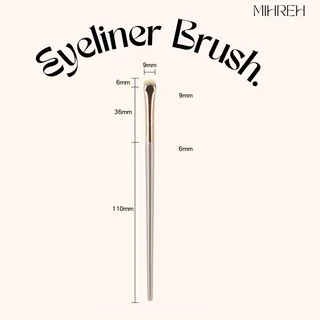 [2104] พร้อมส่ง eyeliner brush ด้ามสีทอง เส้นคม บางเฉียบ