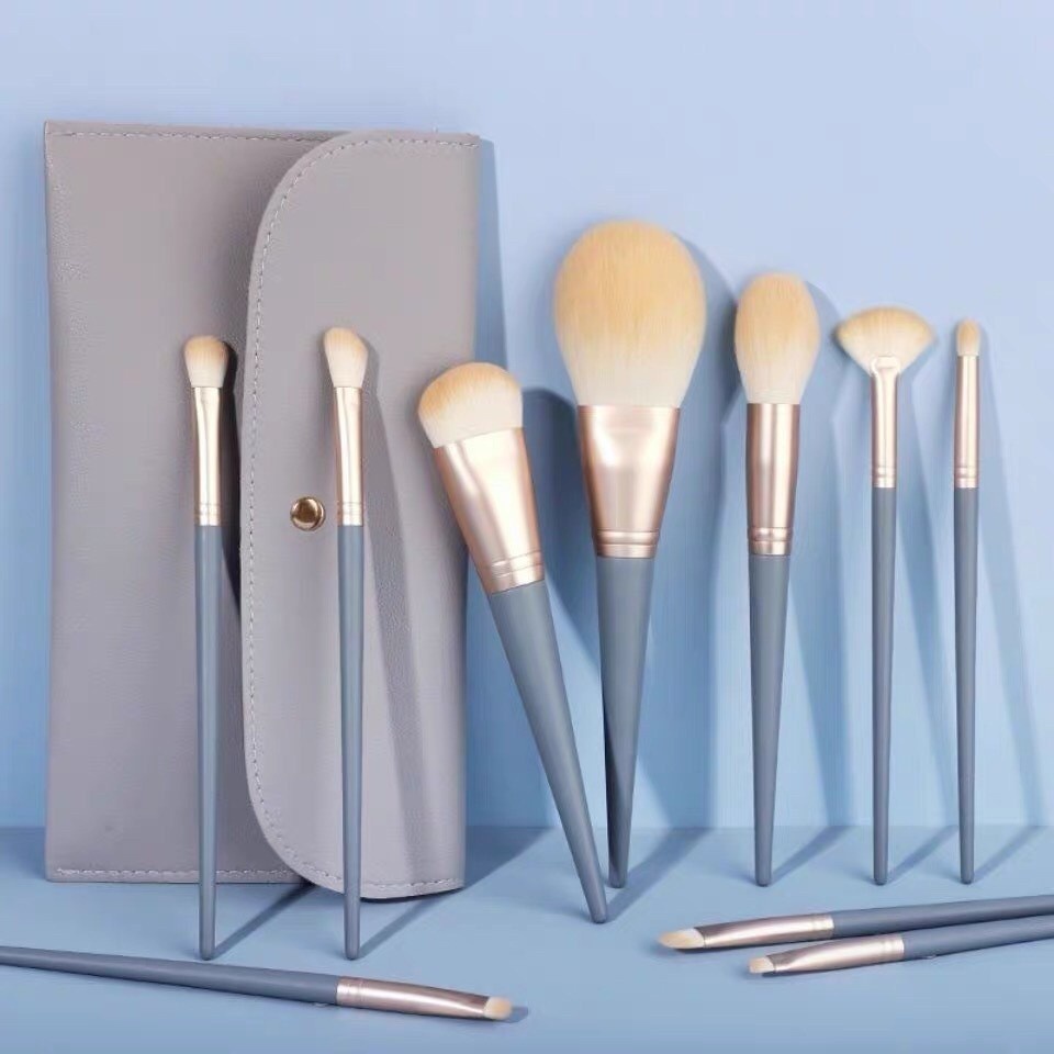 BRS10-0001 เซทแปรงแต่งหน้า 10 ชิ้น มีครบทั้งแปรงปัดแก้ม อายแชโดว์ เฉดดิ้ง ขนแน่นนุ่มไม่ระคายเคืองผิว Brush Set