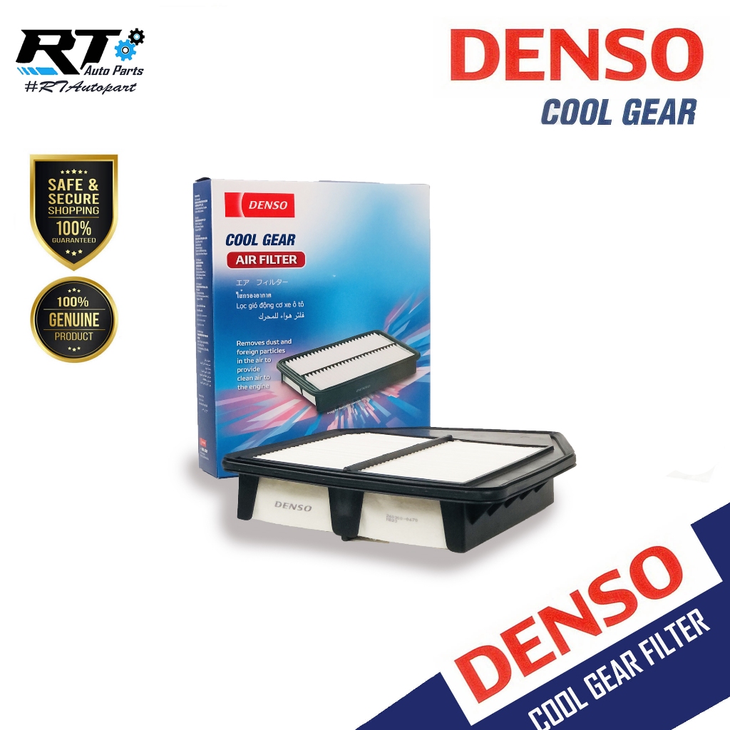 Denso กรองอากาศ Honda Accord G8 ปี08-12 เครื่อง 2.4 / แอคคอร์ด ปี2008-2012 เครื่อง 2.4 / 17220-R40-A00 / 260300-0670
