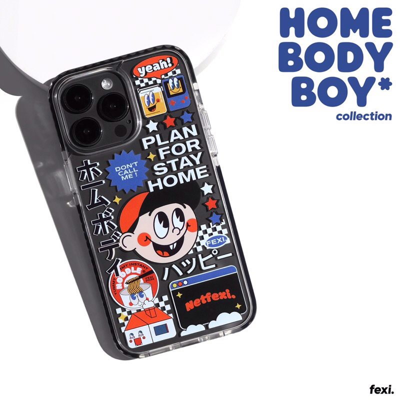 เคสไอโฟน ((สั่งทำชื่อได้)) “ Homebody Boy “ iPhone Case for 12 - 16 series & Samsung S24 series.