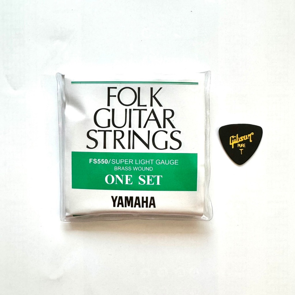 สายกีตาร์โปร่ง Yamaha guitar strings 10/47 ครบชุด6 เส้น เสียงใสกังวาลสายกีตาร์ที่นักดนตรีให้การยอมรับในคุณภาพ