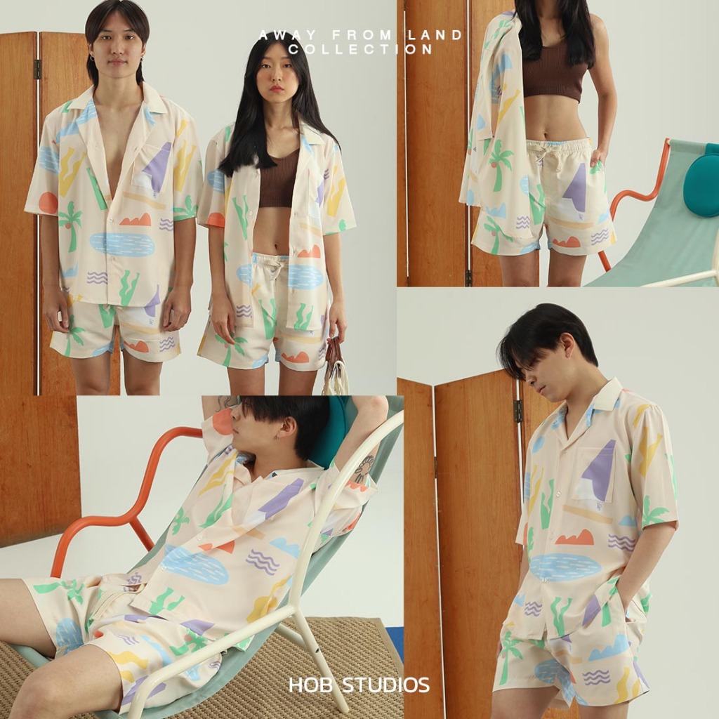 Away from Land Collection Shirt & Shorts HOB STUDIOS