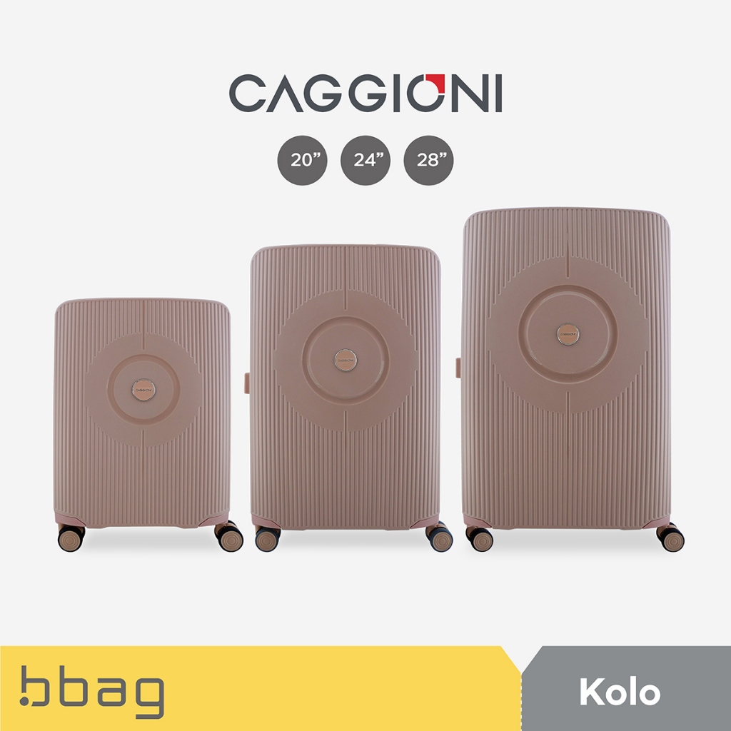 CAGGIONI กระเป๋าเดินทาง รุ่นโคโร๊ะ (Kolo : C22111) - สีชมพูนู๊ด