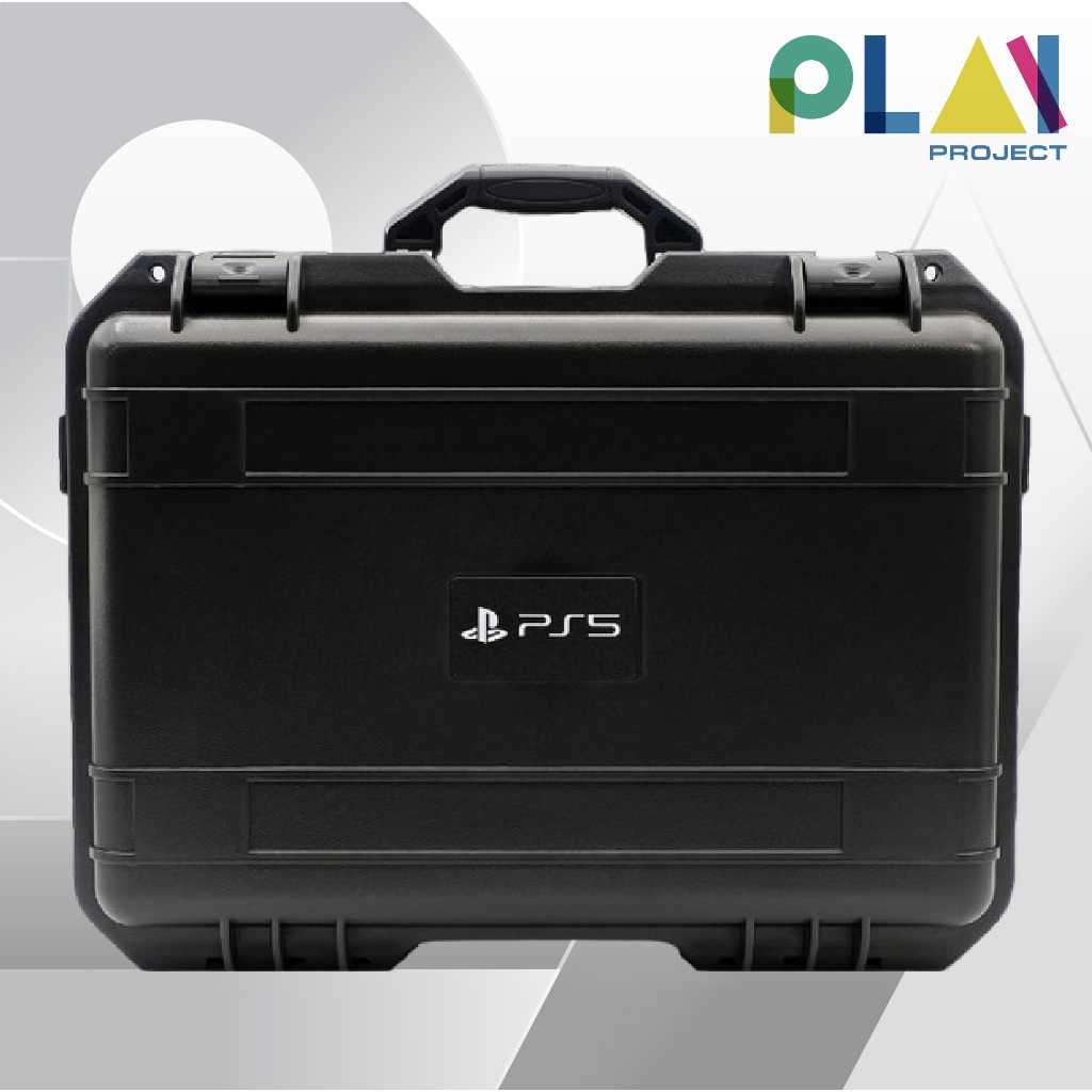 กระเป๋าใส่เครื่อง PS5 Slim Hard Case เก็บเครื่อง PlayStation5 Slim เคส [กันฝุ่น] [กันน้ำ]