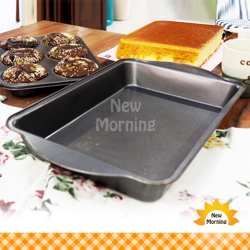 New Morning ถาดอบ Non stick 25x40 ซม Rectangular Bake Pan 25x40 cm- Black