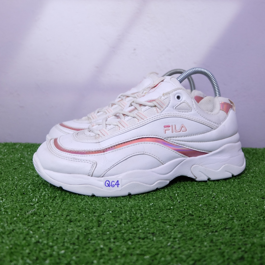 (39/25 cm) Fila Ray Disruptor Unisex Sneakers ฟีล่า มือ2ของแท้💯 รองเท้าผ้าใบเกาหลีผู้หญิง