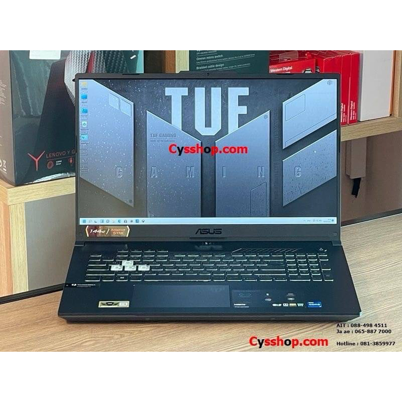 Asus TUF Gaming F17 FX707ZC i7-12700H SSD512GB RAM16GB RTX 3050 (4GB GDDR6) มือสองประกันศูนย์