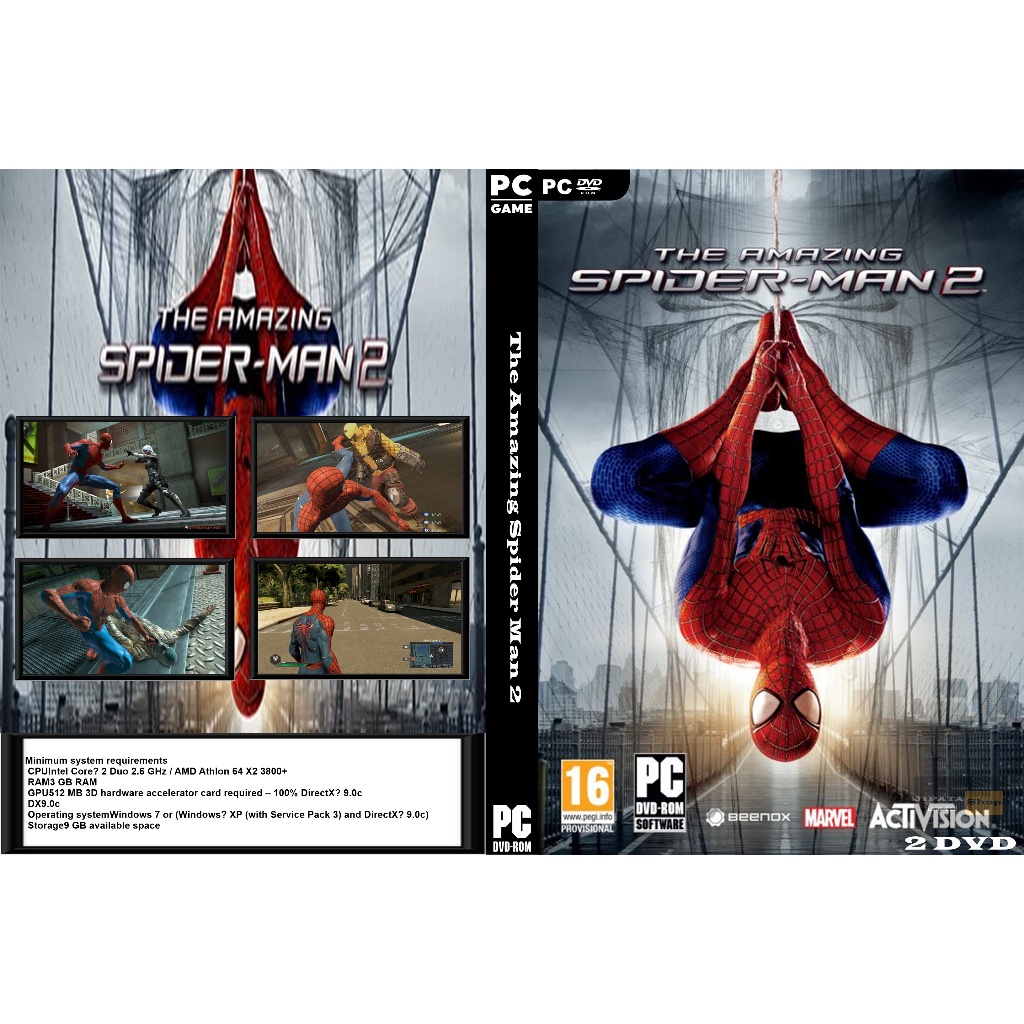 แผ่น Game PC The Amazing Spider Man 2 (2DVD)