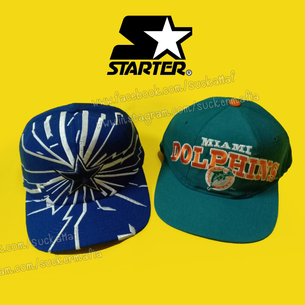 หมวกวินเทจ NFL Dallas Cowboys + Miami Dolphins Vintage Starter Snapback