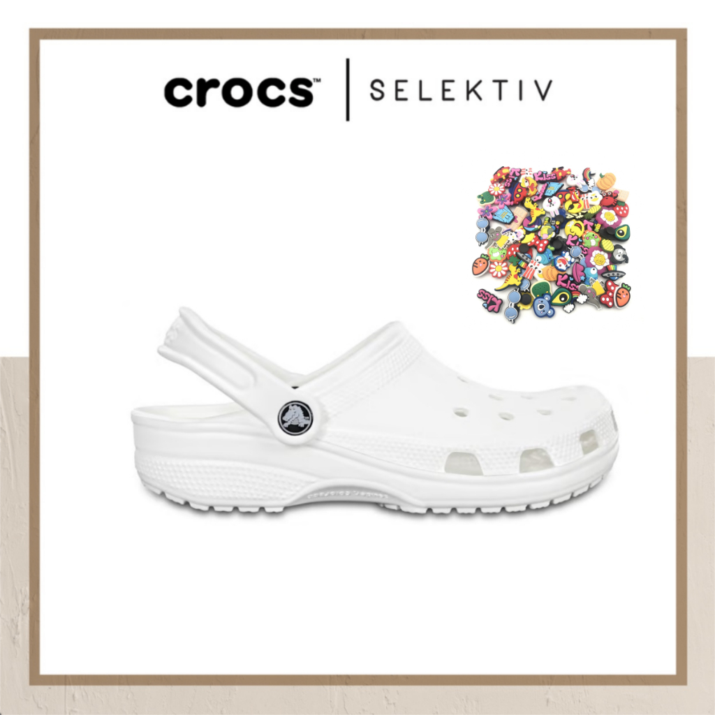 รองเท้าแตะแบบสวม รองเท้าหัวโต แท้ CRocS สวย เบามาก ใส่สบาย ผู้หญิงผู้ชายใส่ได้หมด แจกตัวติดรองเท้า