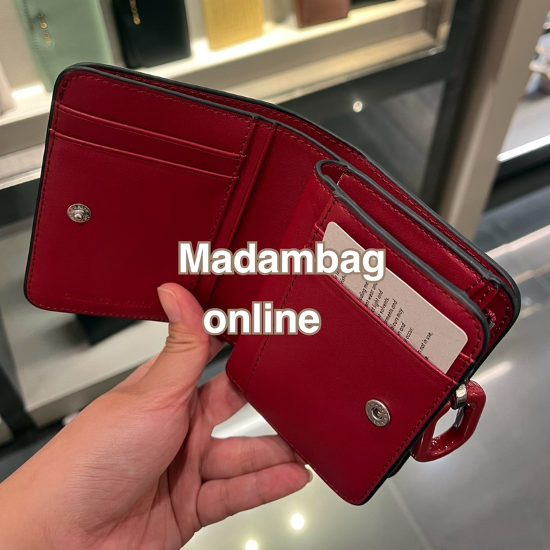 𝗖𝗛𝗔𝗥𝗟𝗘𝗦 & 𝗞𝗘𝗜𝗧𝗛 Mini Top Zip Small Wallet  กระเป๋าสตางค์ใบสั้น แท้จากช็อป