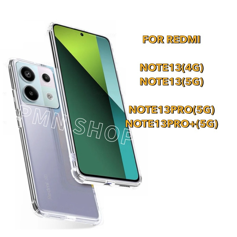 เคสใสกันกระแทก REDMI Note13(4G)/Note13(5G)/Note13Pro(5G)/Note13Pro+(5G) เคสTPUกันมุมกันกระแทกกันมุม สินค้าพร้อมส่งจากไทย
