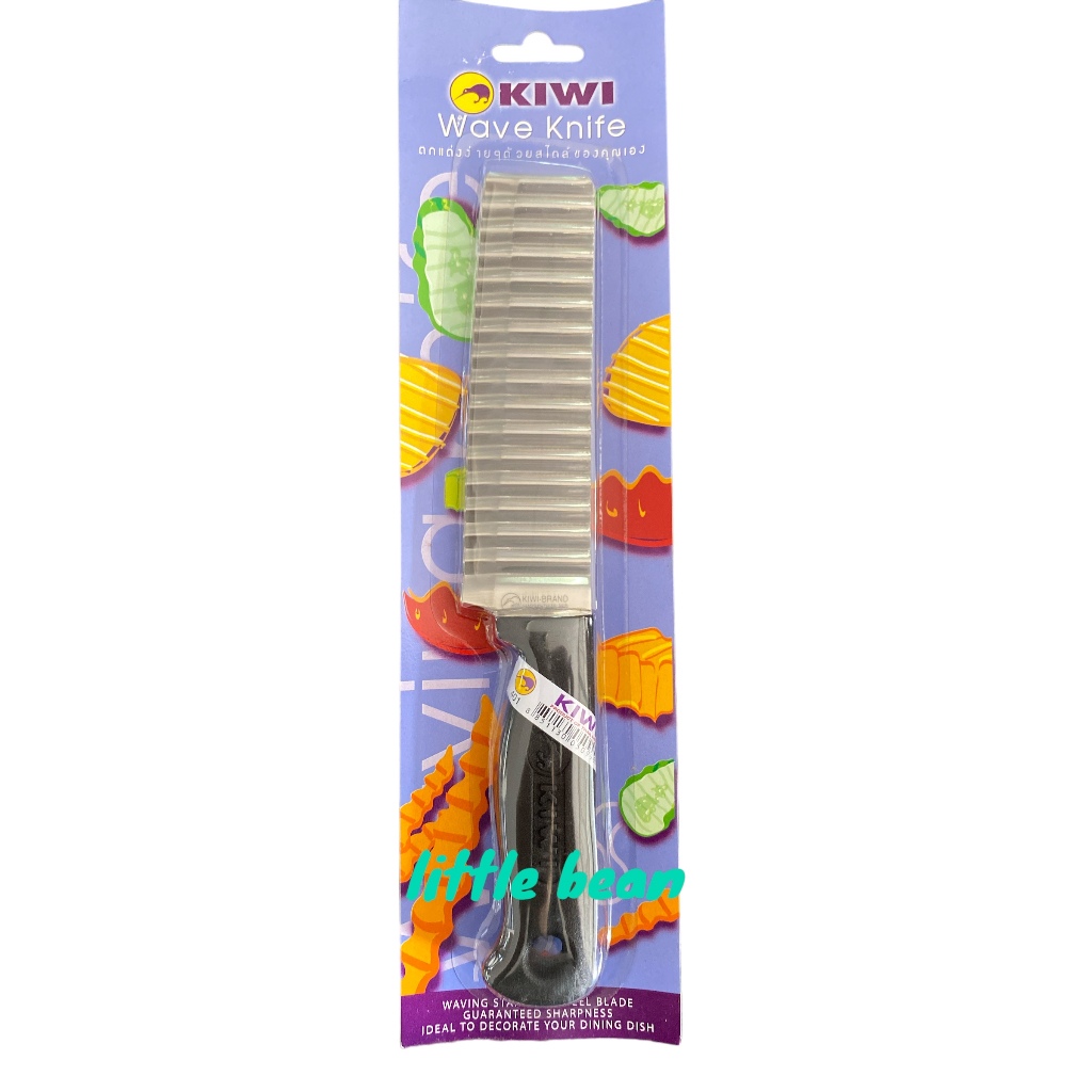 มีดหั่นลาย มีดหั่นหยัก หั่นเฉาก๊วย ตัดวุ้น หั่นผลไม้ KIWI No.401  ใบหยักซิกแซก