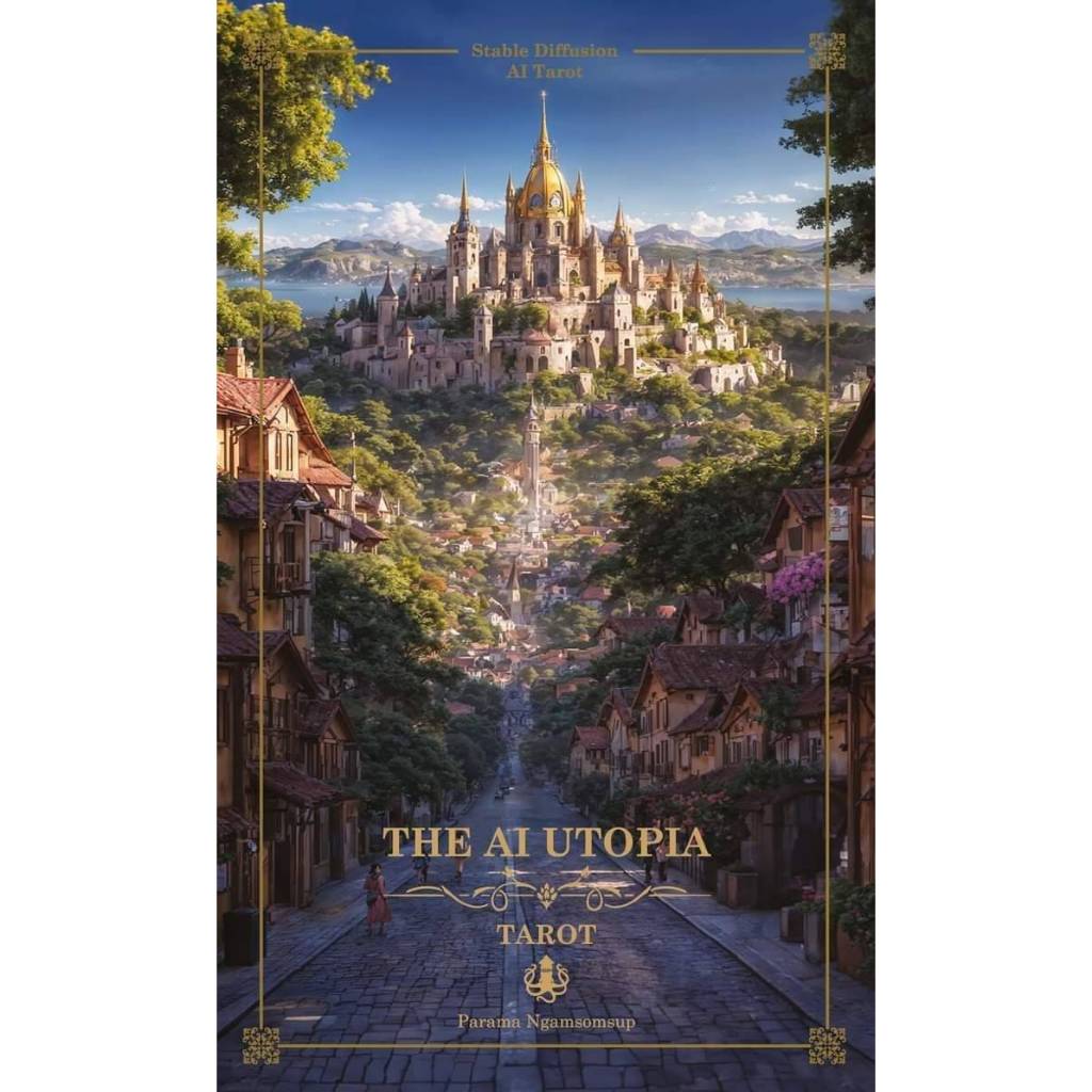 ไพ่ทาโรต์ ไพ่ยิปซี ไพ่ออราเคิล TAROT ORACLE CARDS : THE AI UTOPIA TAROT DECK ของใหม่ ของแท้ 100%