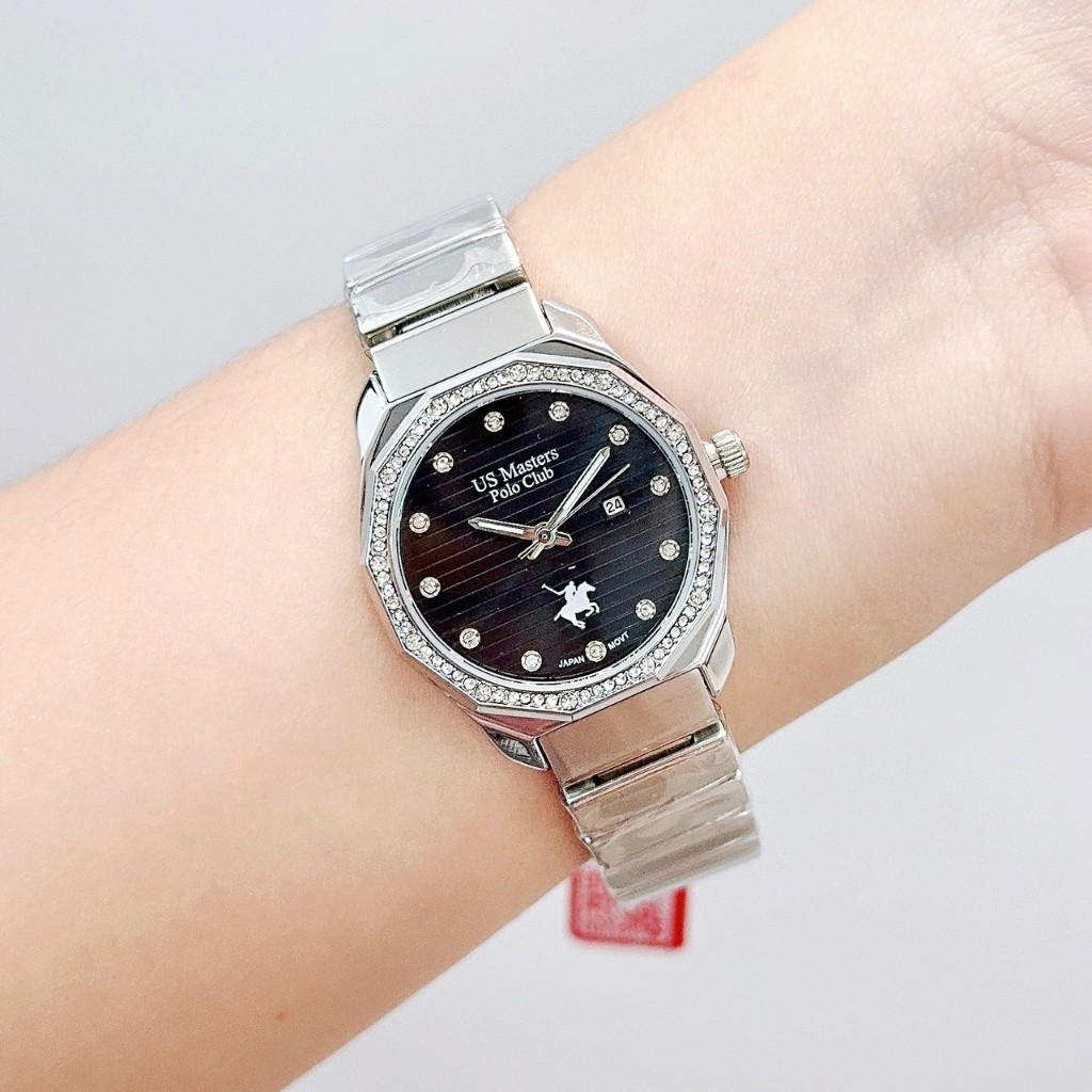 นาฬิกาผู้หญิง POLO USM-230802-BK รับประกัน 1 ปี