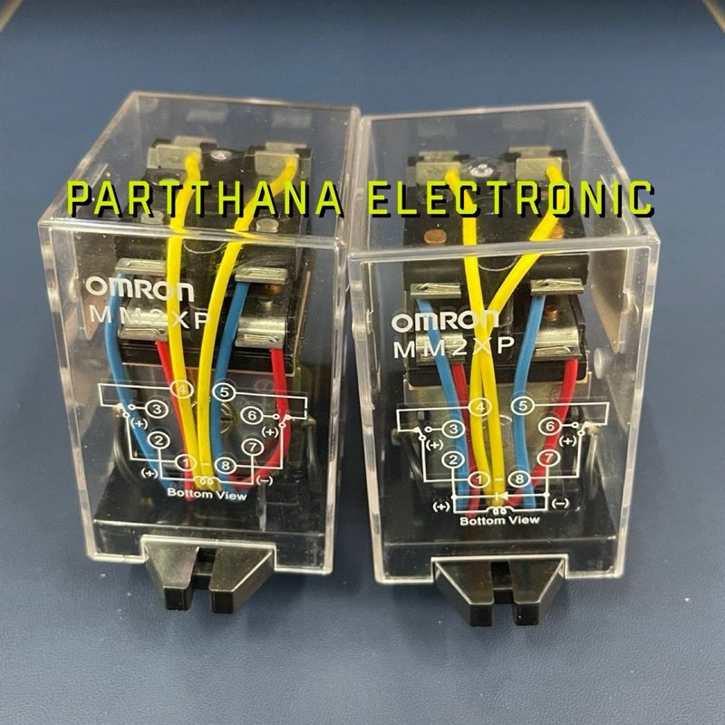 RELAY รีเลย์ MM2XP LATCHING RELAY 24VDC 220VAC พร้อมส่งในไทย