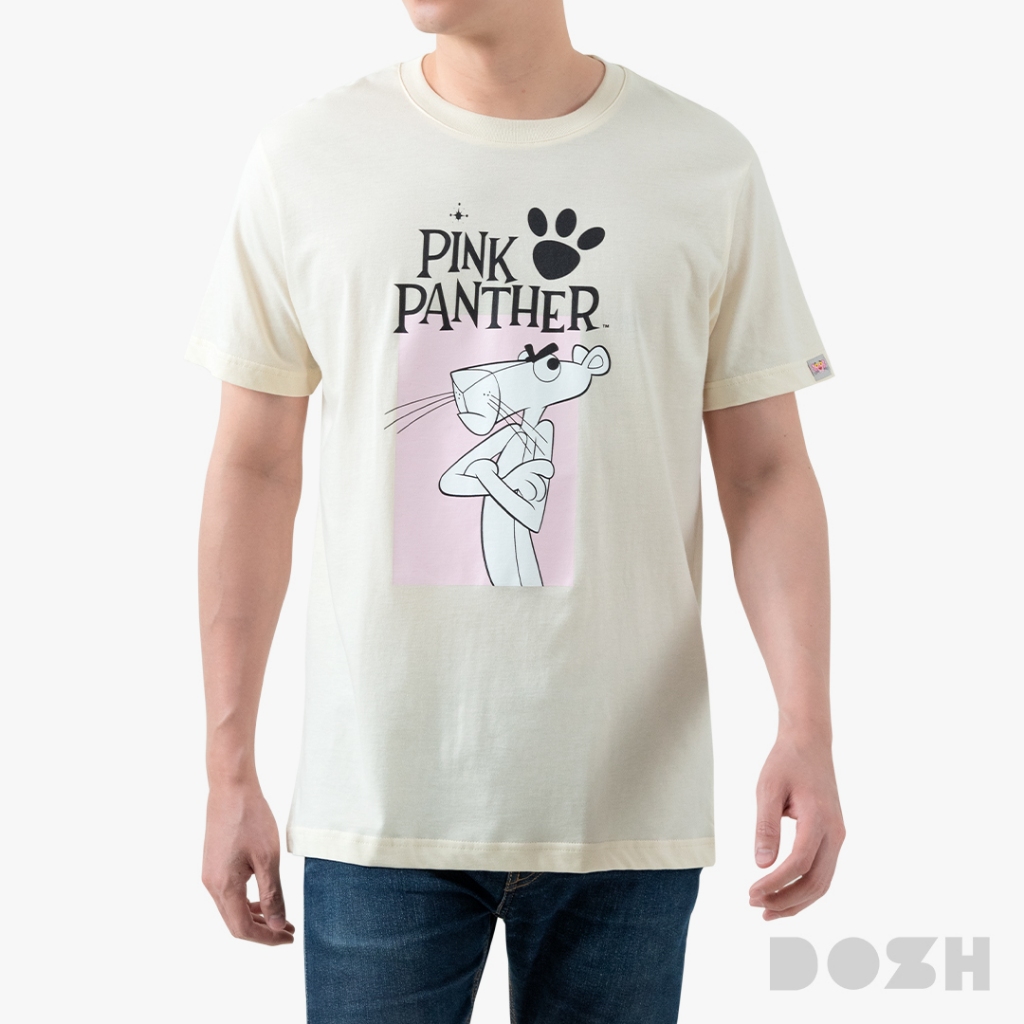 DOSH MEN'S T-SHIRTS PINK PANTHER เสื้อยืดคอกลมผู้ชาย 9DPPMT5025-CR