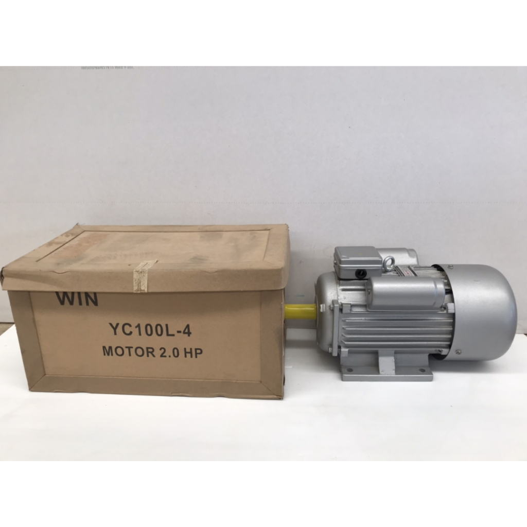 WIN มอเตอร์ไฟฟ้า  รุ่น YC100L-4 มอเตอร์ 2HP 2สาย 1440รอบ