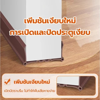 💥สั่งเยอะส่วนลดเยอะ💥ที่กั้นประตู แบบสอด PVCตัดฟรี แถบปิดผนึกขอบประตู 96 ซม.กันฝุ่นกันลมกันแมลง ฉนวนกันเสียง ป้องกันหนู