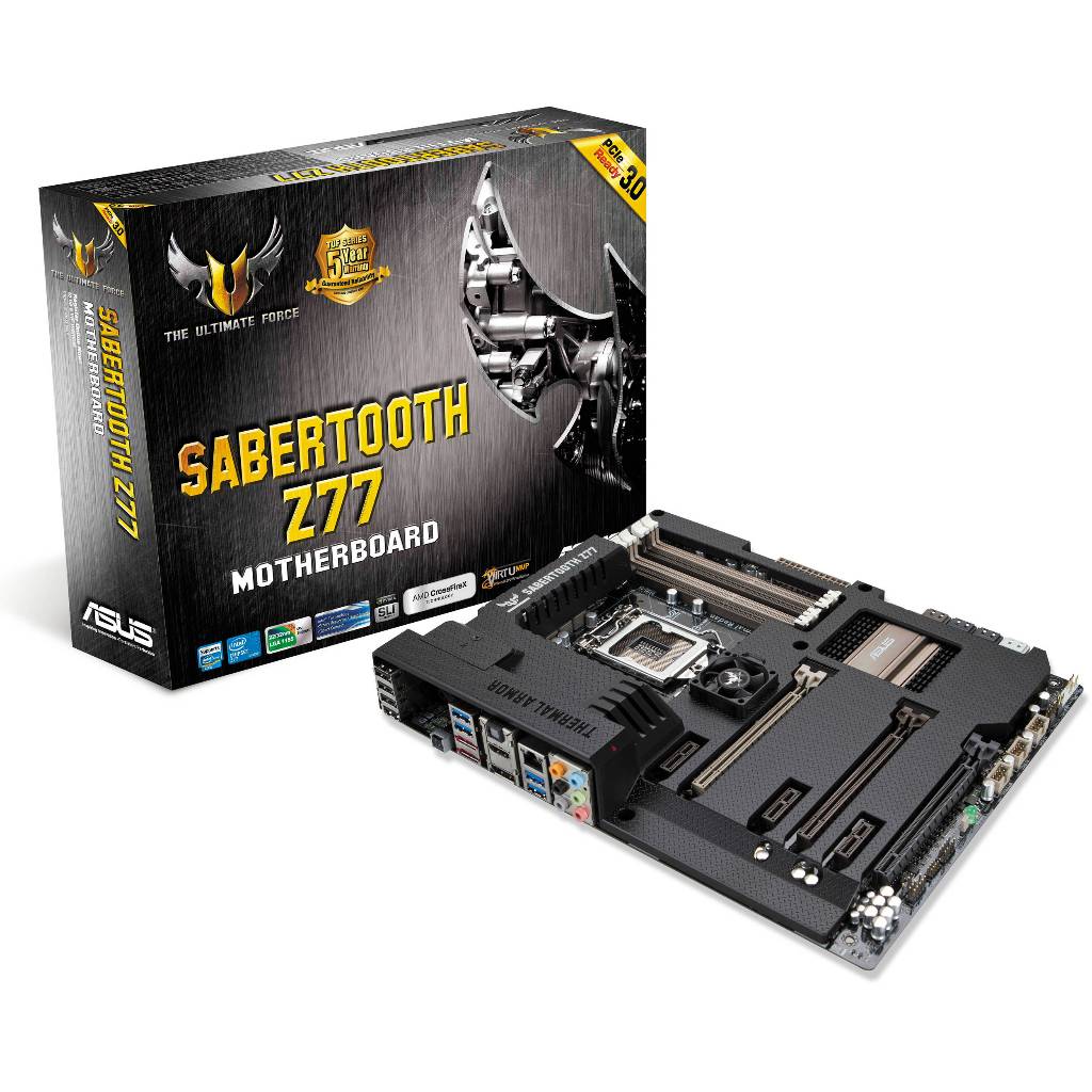 MAINBOARD (เมนบอร์ด) 1155 ASUS Z77 SABERTOOTH ตัวท็อป พร้อมส่ง