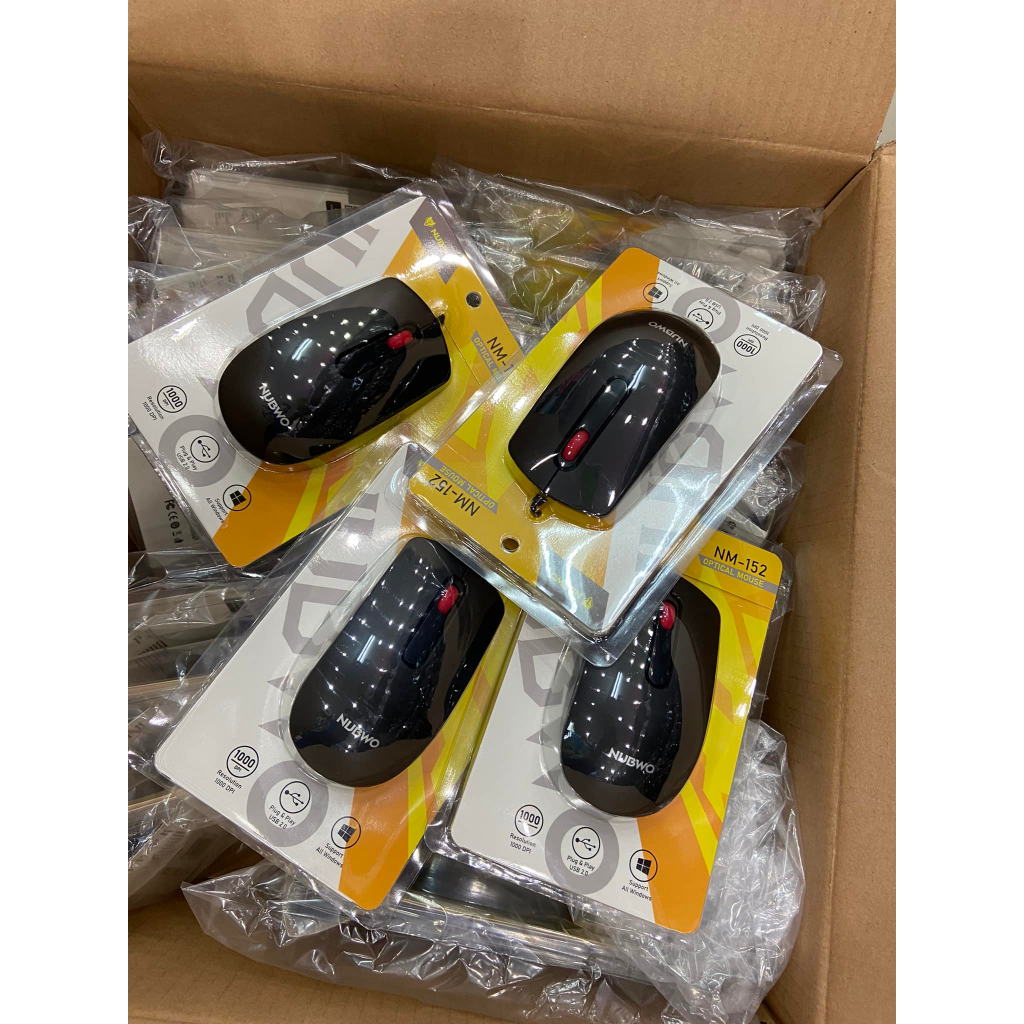 ส่งจากไทย Nubwo NM-152 USB Optical Mouse NM152 เม้าส์ มีสาย พร้อมส่ง