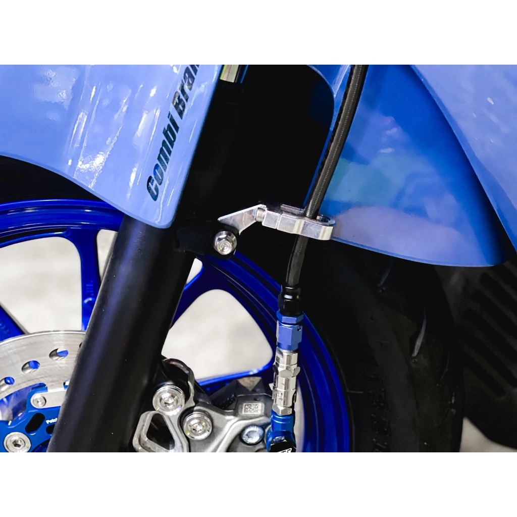 ตัวล็อคสายเบรคหน้าแต่ง Honda Giorno สีเลส