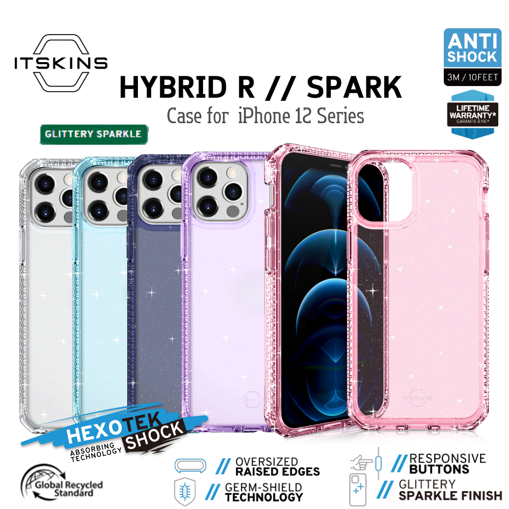 ITSKINS HYBRID R // SPARKเคสกันกระแทก สำหรับ iPhone 12 Series