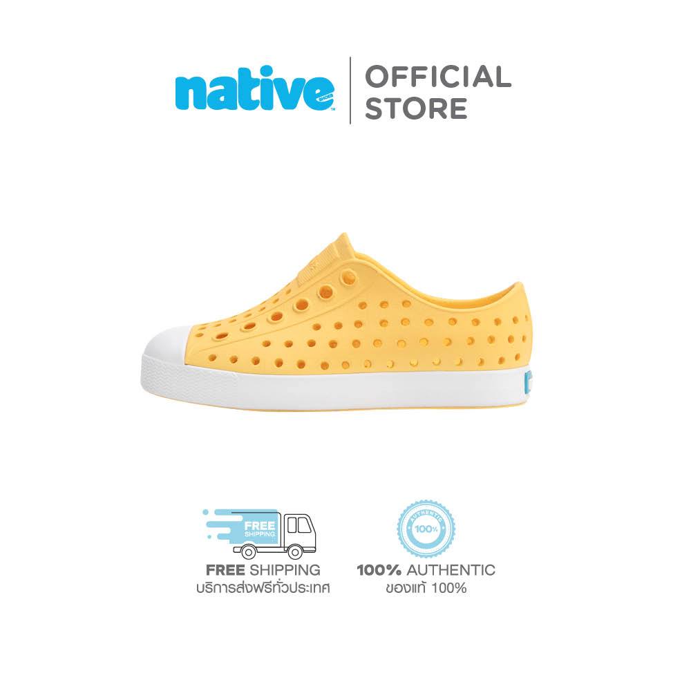 Native รองเท้ากันน้ำเด็กโต EVA รุ่น Pineapple Yellow/Shell White  (AJ)
