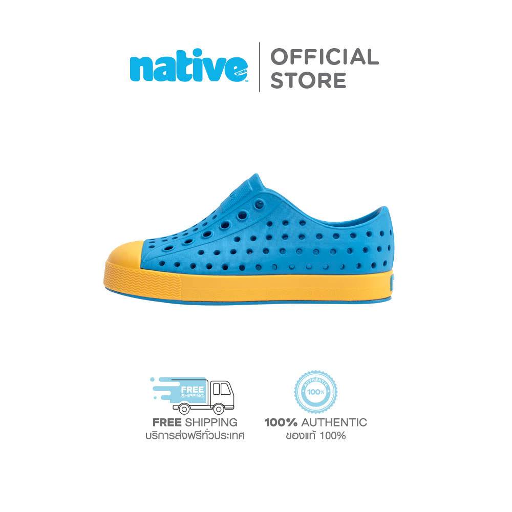 Native รองเท้ากันน้ำเด็กเล็ก EVA รุ่น Jefferson Wave Blue/Pollen Yellow