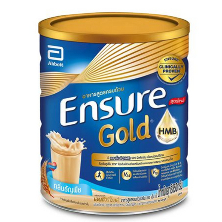 Ensure Gold HMB เอนชัวร์ อาหารสูตรครบถ้วน กลิ่นธัญพืช ขนาด 850 กรัม