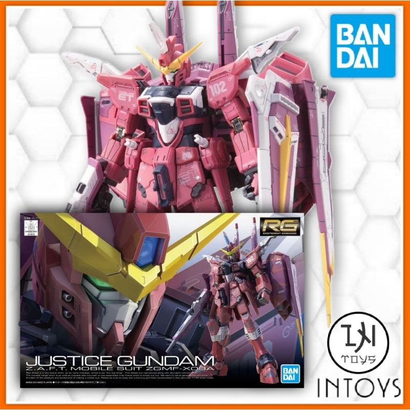 BANDAI - (RG) 1/144 ZGMF-X09A​ JUSTICE GUNDAM (Gunpla / Gundam Plastic​ Kits) @ INTOYS​ KORAT​