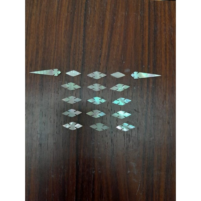 มุกตกแต่งกรงนก  เป๋าฮื่อชมพู(ข้าวหลามตัดกลาง12ชิ้น)