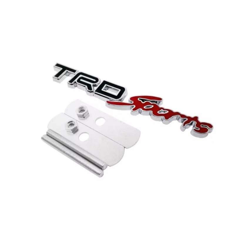 โลโก้กระจังเหล็ก trd sport สีดำแดง