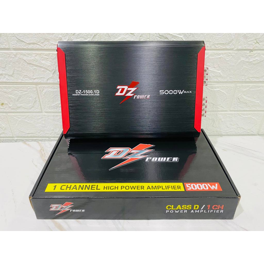 แอมป์ คลาสดี 5000 วัตต์ ขับเบส DZ-1500.1D ตัวแรง กำลังขับ 5000วัตต์ ขับซับ10-12นิ้ว ได้สบาย ไส้แน่น เบสหนัก นุ่มลึกกระแท