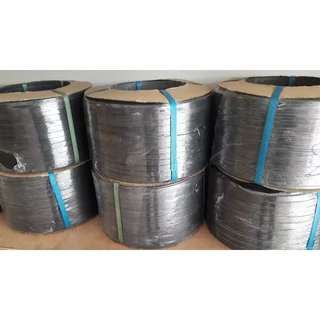 สายรัดพลาสติกขนาด 15 mm เกรด A พลาสติก PP น้ำหนัก สายรัดพลาสติก PP 7.5 กก. (สีดำ 1 ม้วน)
