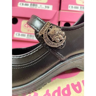 🔥ลูกค้าใหม่ 64 บาท💯 รองเท้านักเรียนผู้หญิง หนังดำ ยี่ห้อ CHAPPY รุ่น CB-888 ไซส์ 34-43 ทนทาน ใส่สบาย