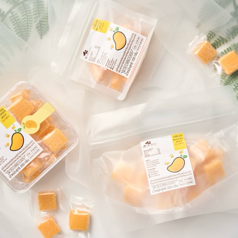 เยลลี่ เยลลี่มะม่วง กัมมี่มะม่วง เยลลี่ผลไม้ เคี้ยวหนึบหนับ ตราสวนปทุมทิพย์ Mango Jelly Saun Prathumthip