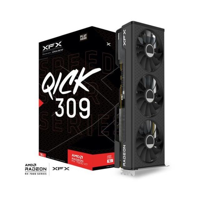 XFX SPEEDSTER QICK 309 AMD Radeon RX 7600 XT (RX-76TQICKBP)