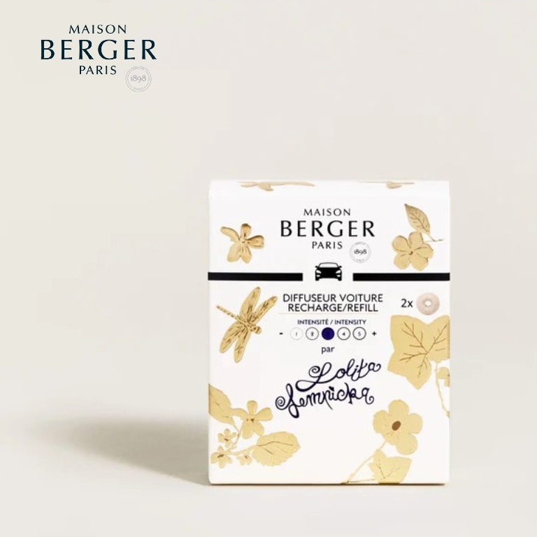 Maison berger paris,Car Diffuser Refill Pack Lolita Lempika : น้ำหอมสำหรับเติมในรถยนต์ กลิ่น โลลิตาร์ เล็มพิการ์,น้ำหอมป