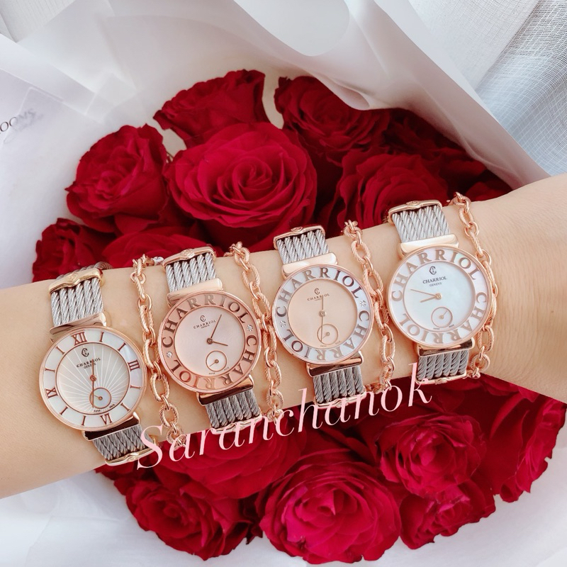 Charriol watch pinkgold  used like new รับประกันของแท้100%